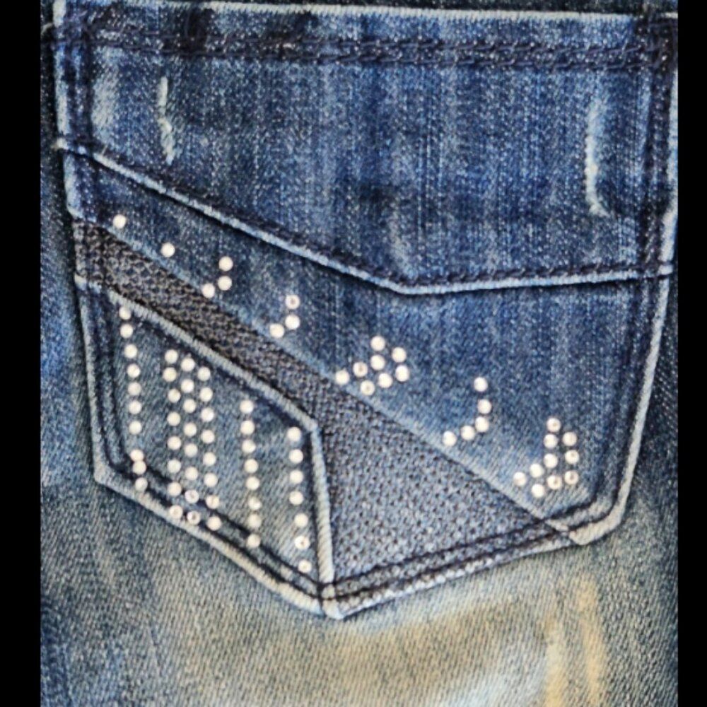 Almost Famous Low Rise Skinny Ripped Jeans size 3